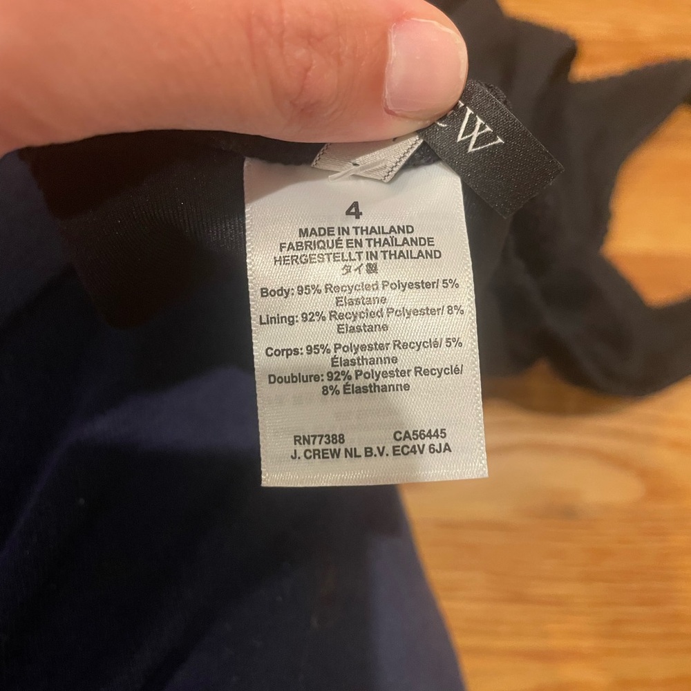 J. Crew Black One Piece Swimsuit - Brand New - Picture 4 of 6